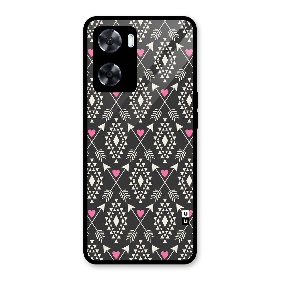 Hit Arrow Love Glass Back Case for Oppo A77