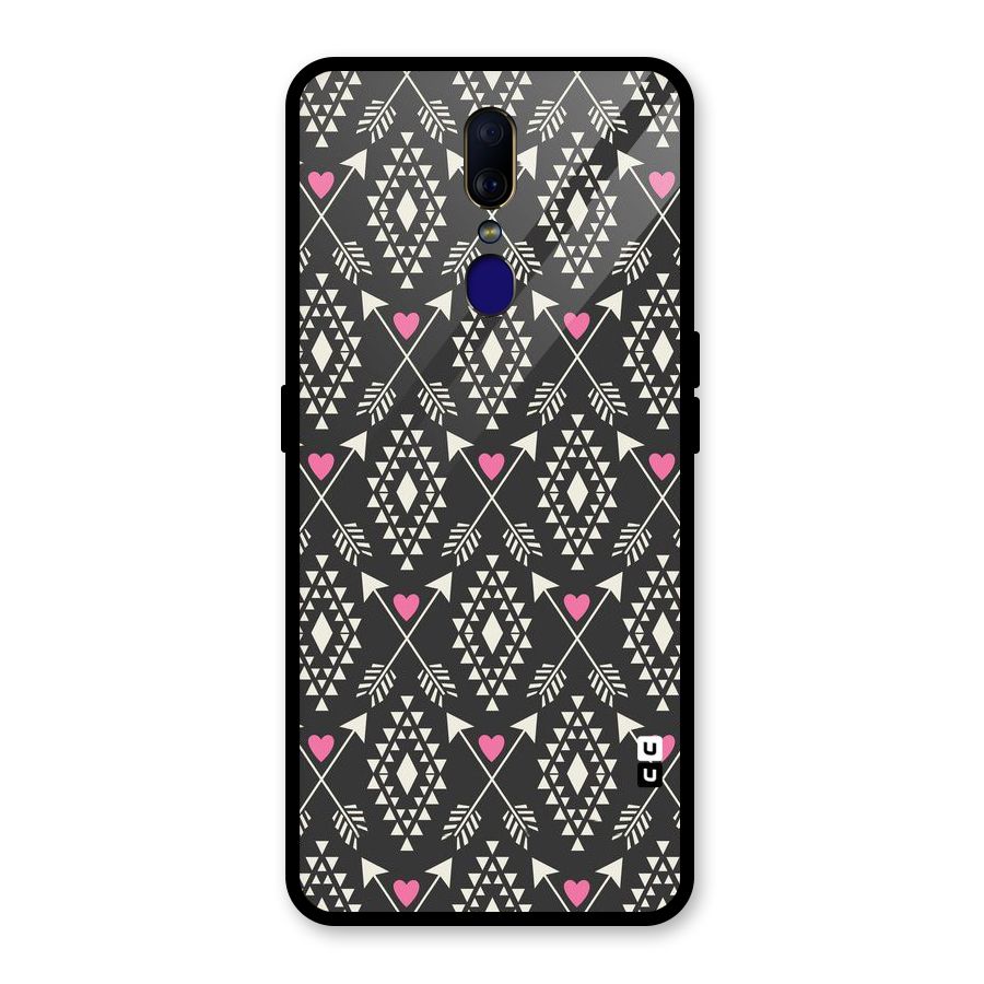 Hit Arrow Love Glass Back Case for Oppo F11