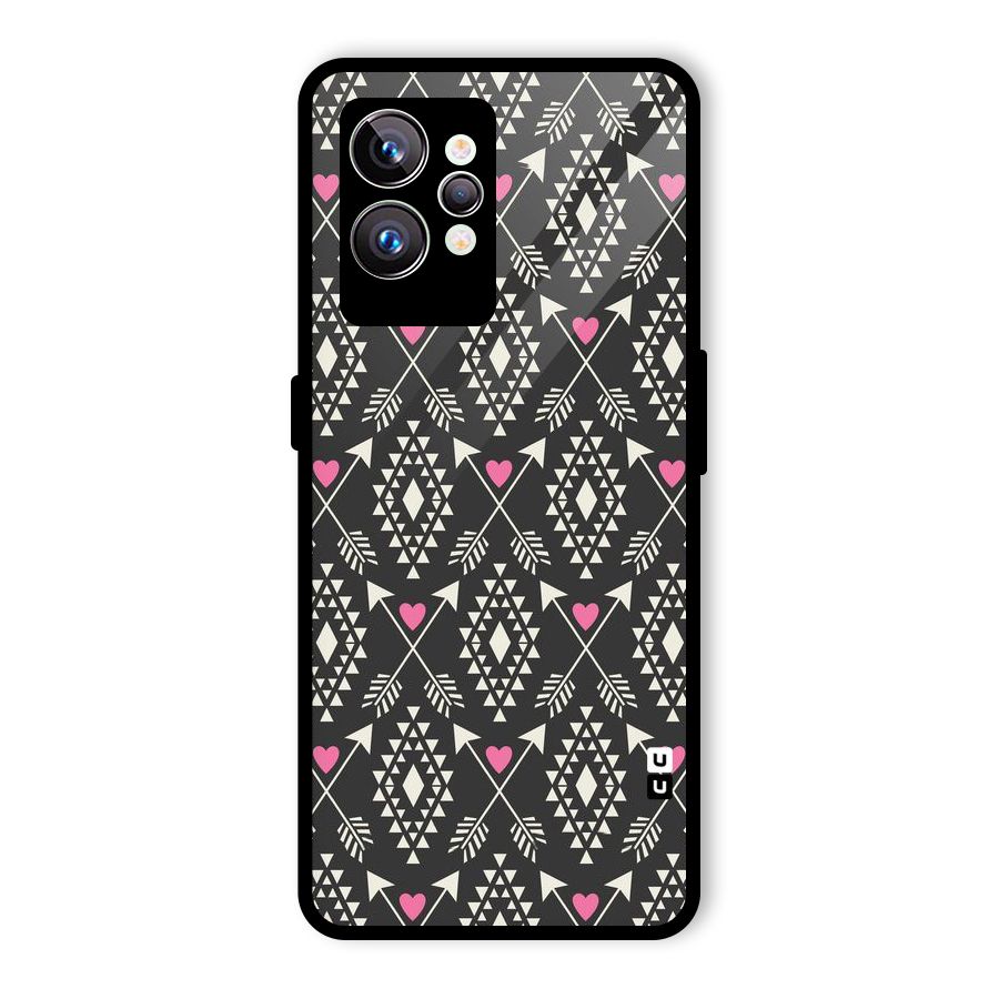 Hit Arrow Love Glass Back Case for Realme GT2 Pro