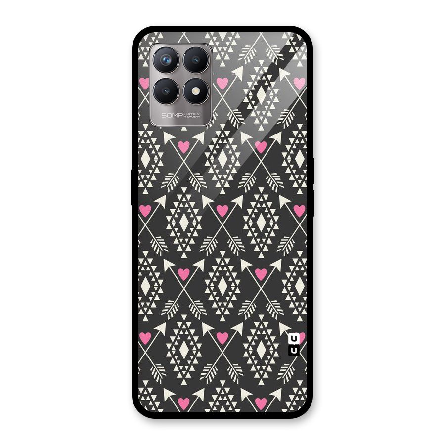 Hit Arrow Love Glass Back Case for Realme Narzo 50
