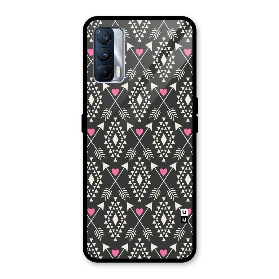 Hit Arrow Love Glass Back Case for Realme X7