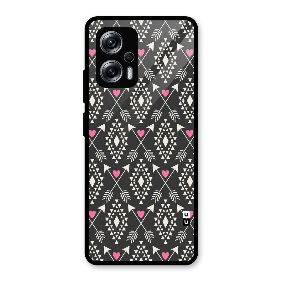 Hit Arrow Love Glass Back Case for Redmi K50i