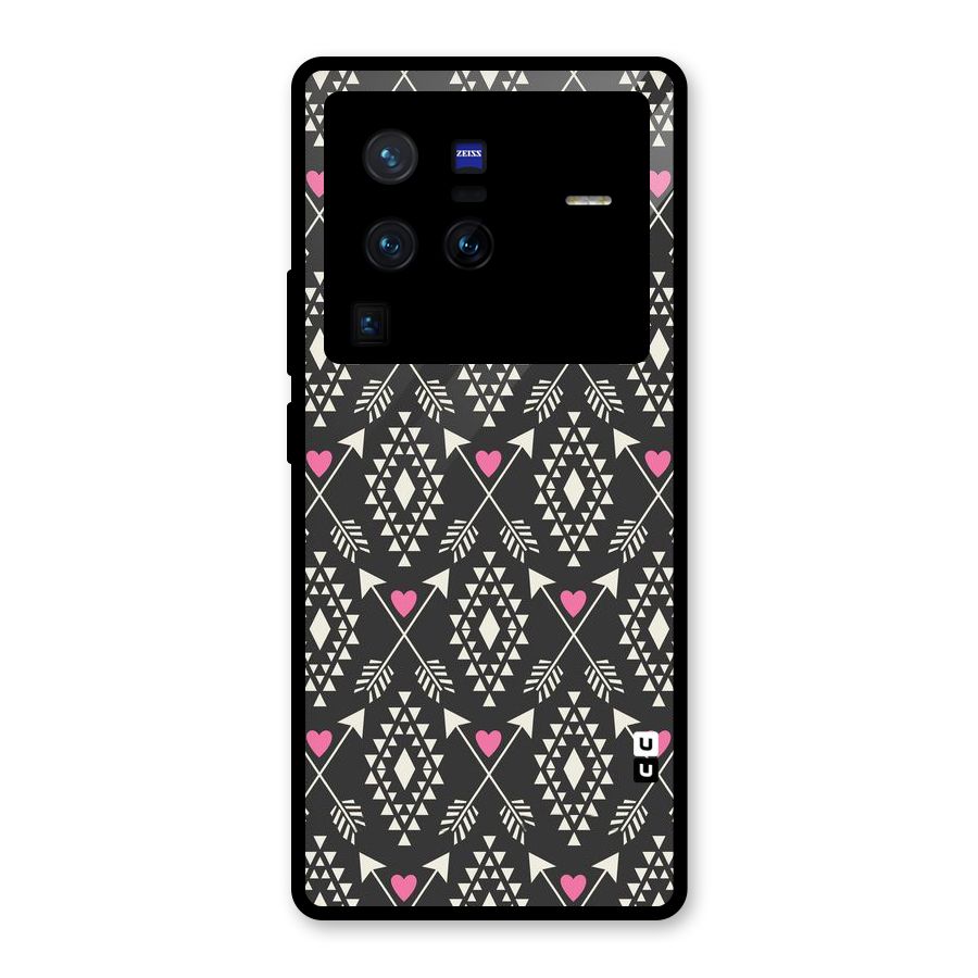 Hit Arrow Love Glass Back Case for Vivo X80 Pro