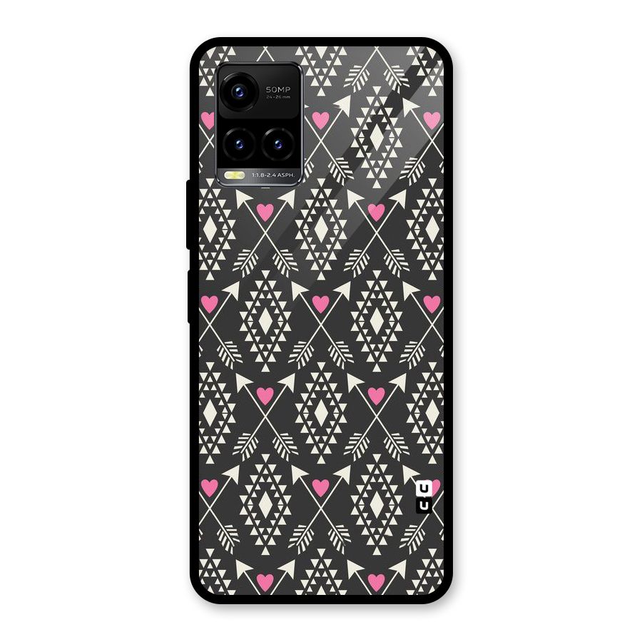 Hit Arrow Love Glass Back Case for Vivo Y21T