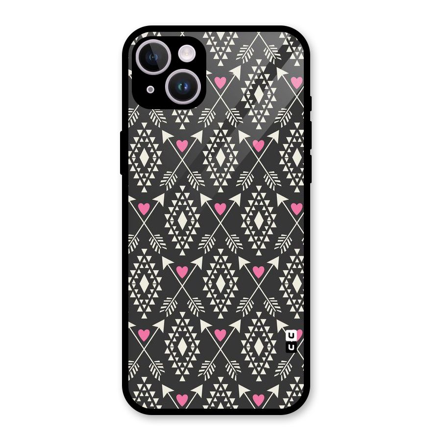 Hit Arrow Love Glass Back Case for iPhone 14 Plus