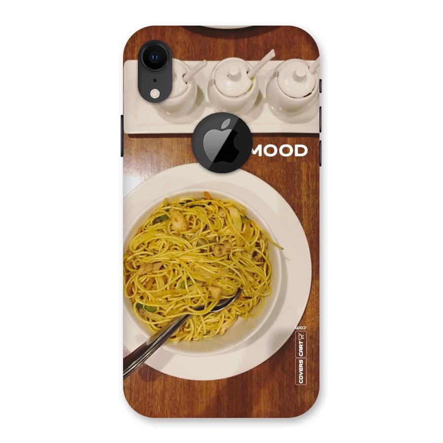 Hogging Mood Back Case for iPhone XR Logo Cut