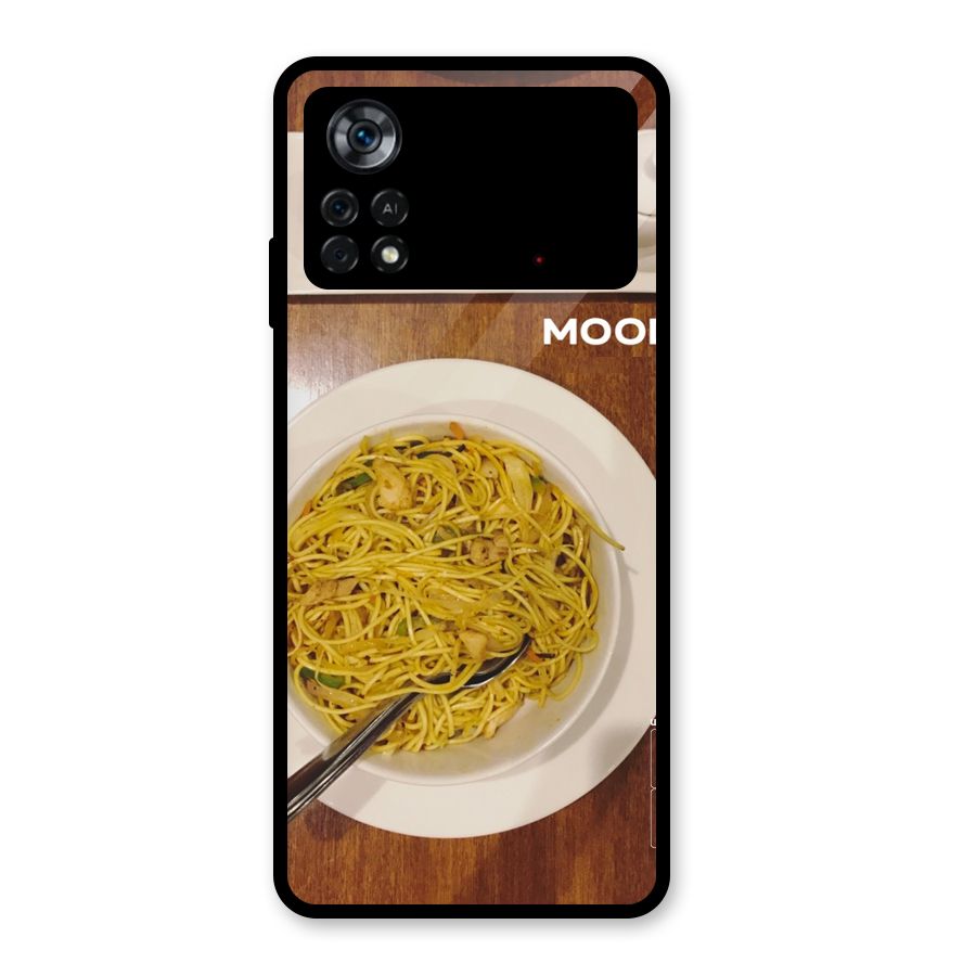 Hogging Mood Glass Back Case for Poco X4 Pro 5G