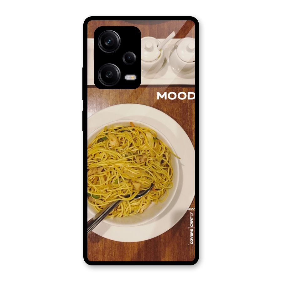 Hogging Mood Glass Back Case for Redmi Note 12 Pro