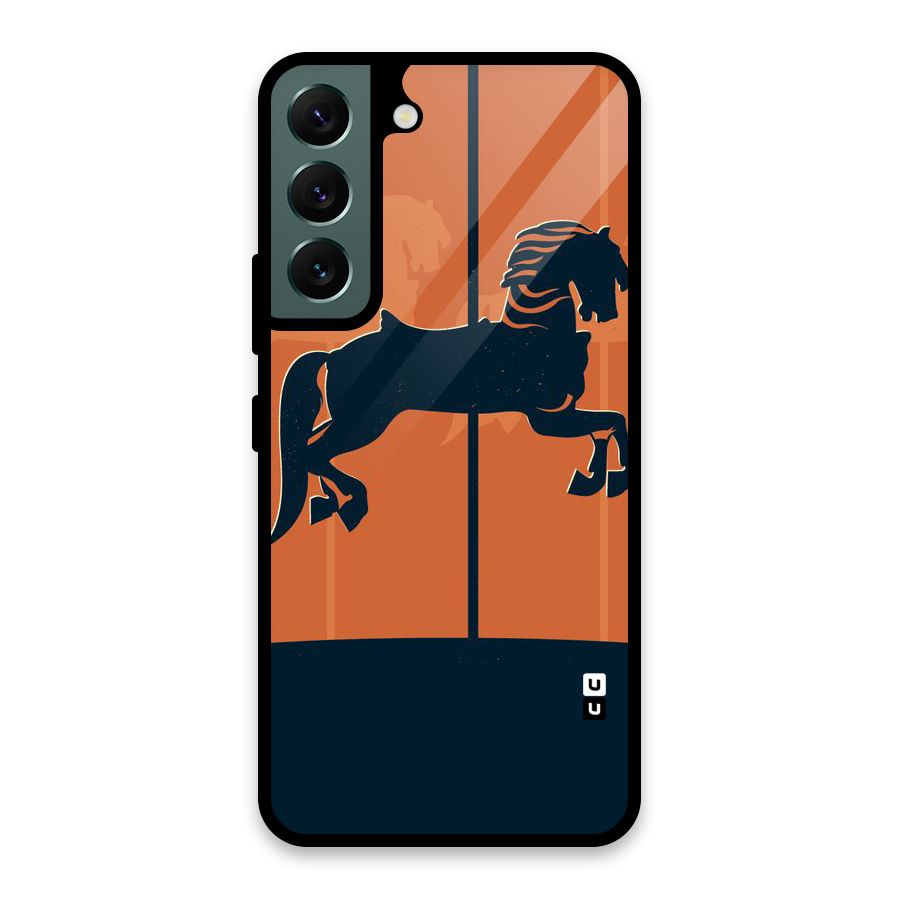 Horse Glass Back Case for Galaxy S22 5G