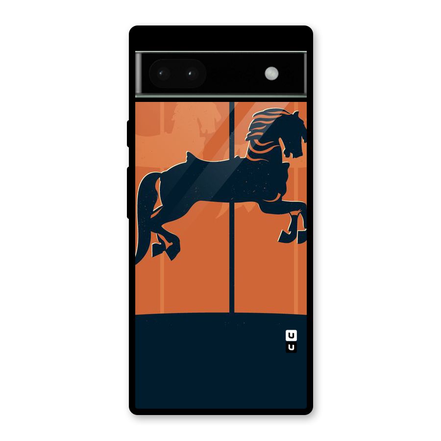 Horse Glass Back Case for Google Pixel 6a