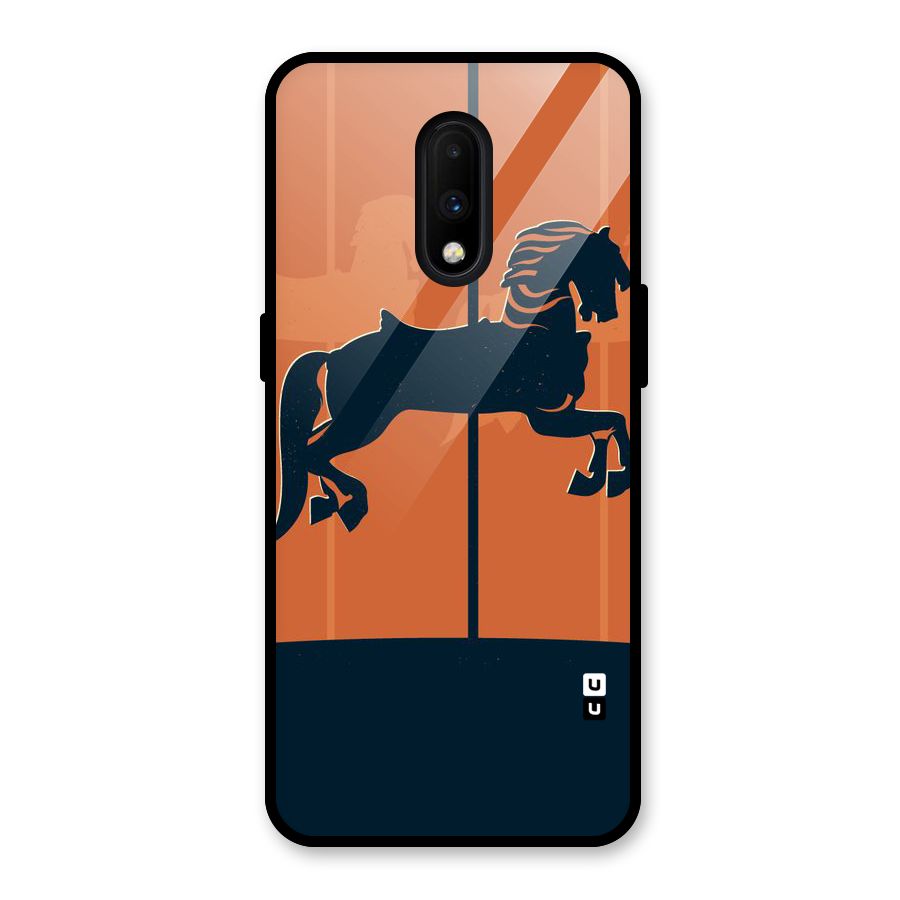 Horse Glass Back Case for OnePlus 7