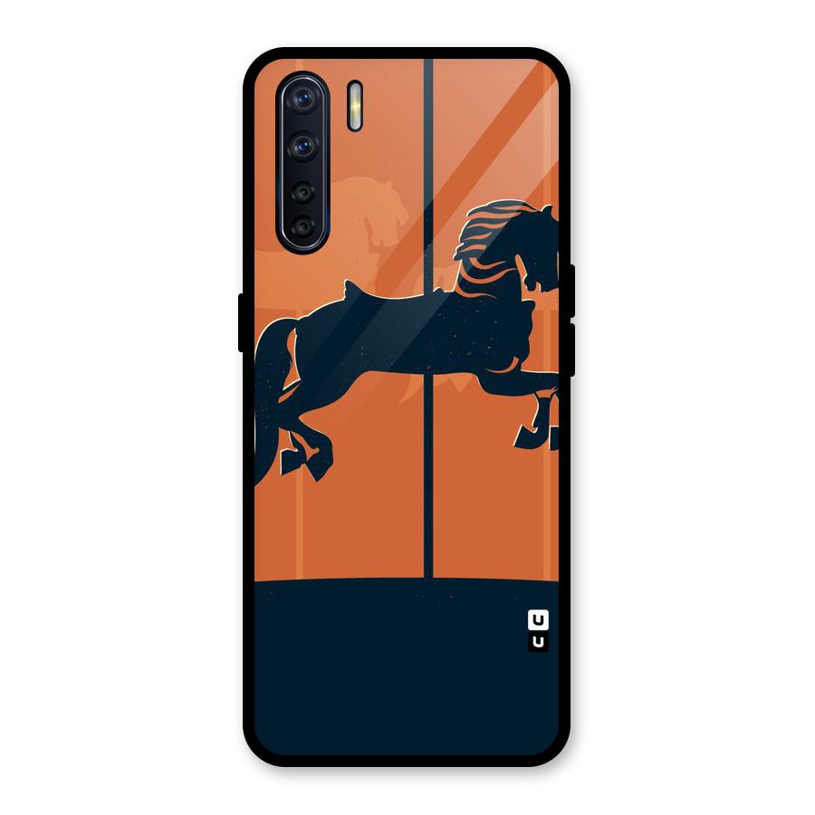Horse Glass Back Case for Oppo F15