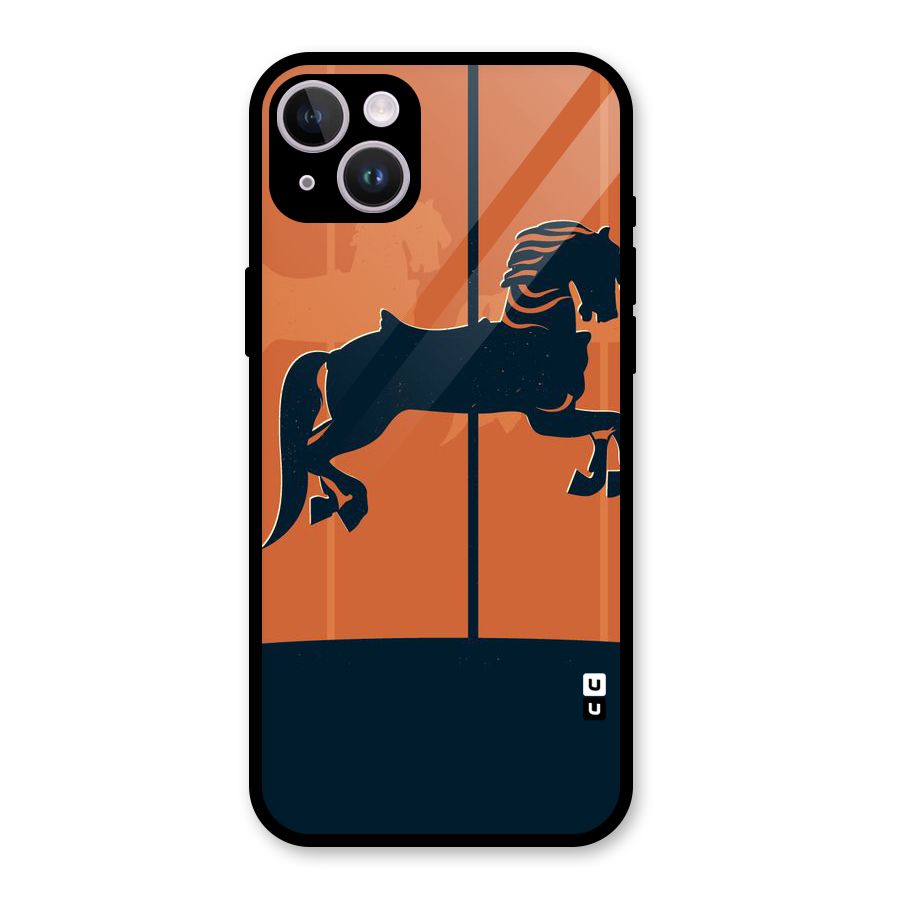 Horse Glass Back Case for iPhone 14 Plus
