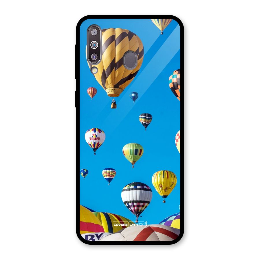 Hot Air Baloons Glass Back Case for Galaxy M30