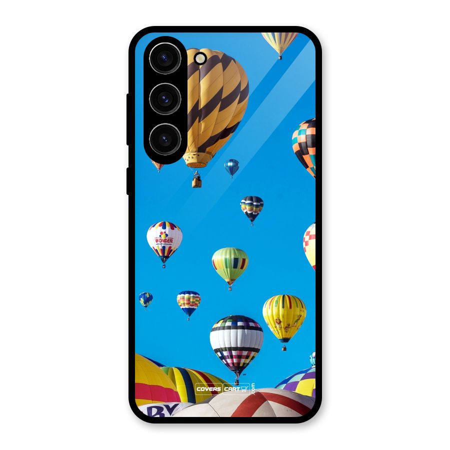 Hot Air Baloons Glass Back Case for Galaxy S23 Plus