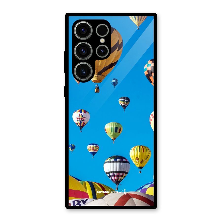 Hot Air Baloons Glass Back Case for Galaxy S23 Ultra