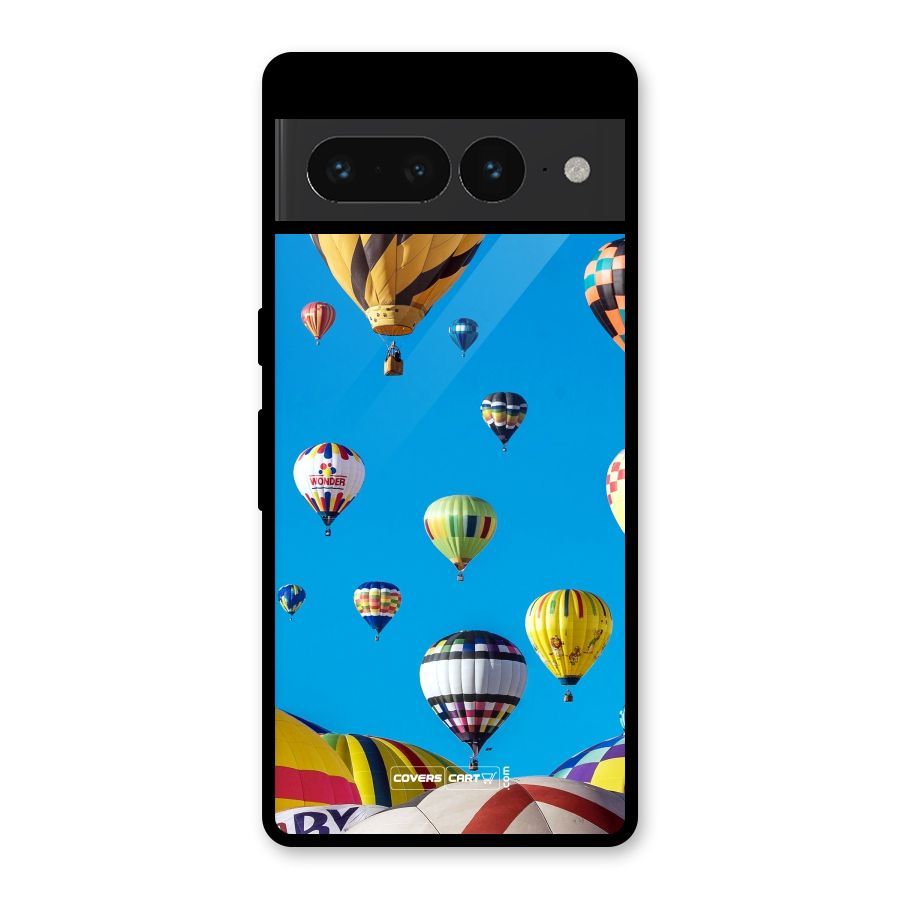 Hot Air Baloons Glass Back Case for Google Pixel 7 Pro