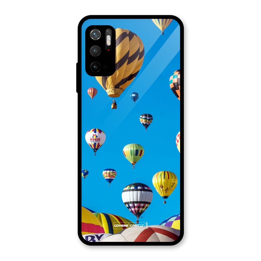 Hot Air Baloons Glass Back Case for Poco M3 Pro 5G