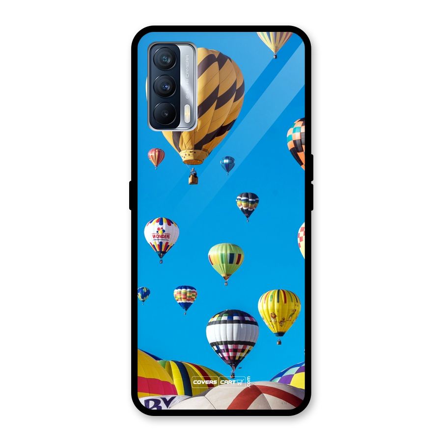 Hot Air Baloons Glass Back Case for Realme X7