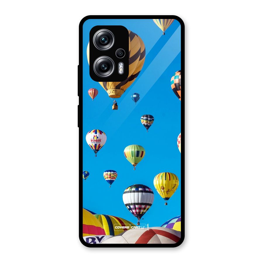 Hot Air Baloons Glass Back Case for Redmi K50i