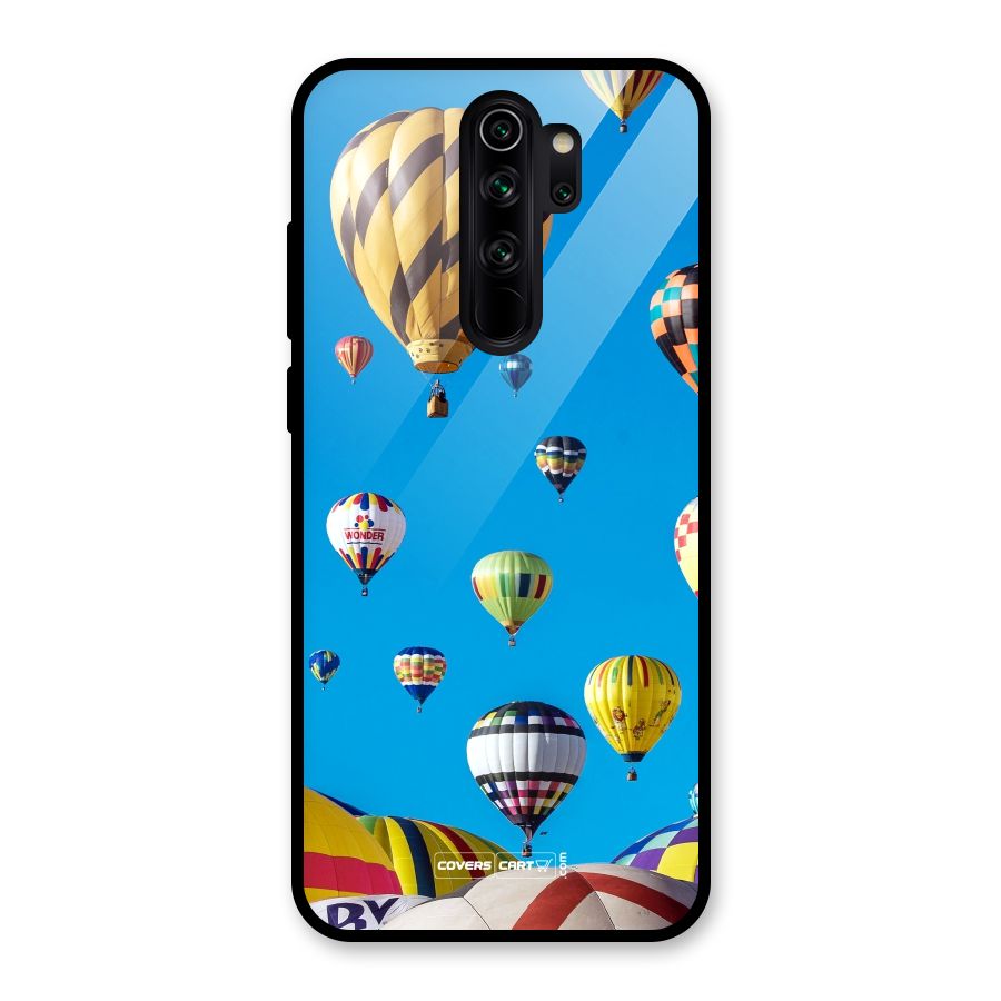 Hot Air Baloons Glass Back Case for Redmi Note 8 Pro