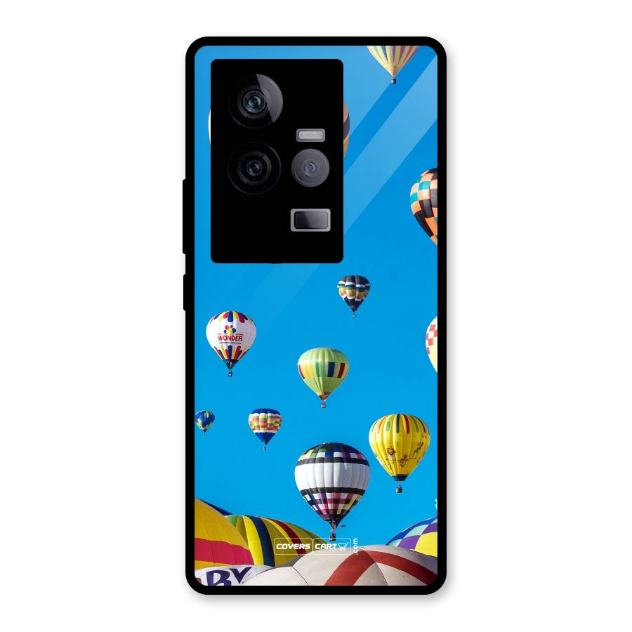 Hot Air Baloons Glass Back Case for Vivo iQOO 11 5G