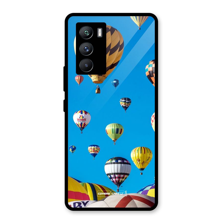 Hot Air Baloons Glass Back Case for Vivo iQOO 9 SE