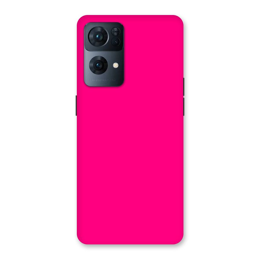 Hot Pink Back Case for Oppo Reno7 Pro 5G