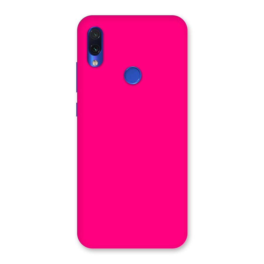 Hot Pink Back Case for Redmi Note 7