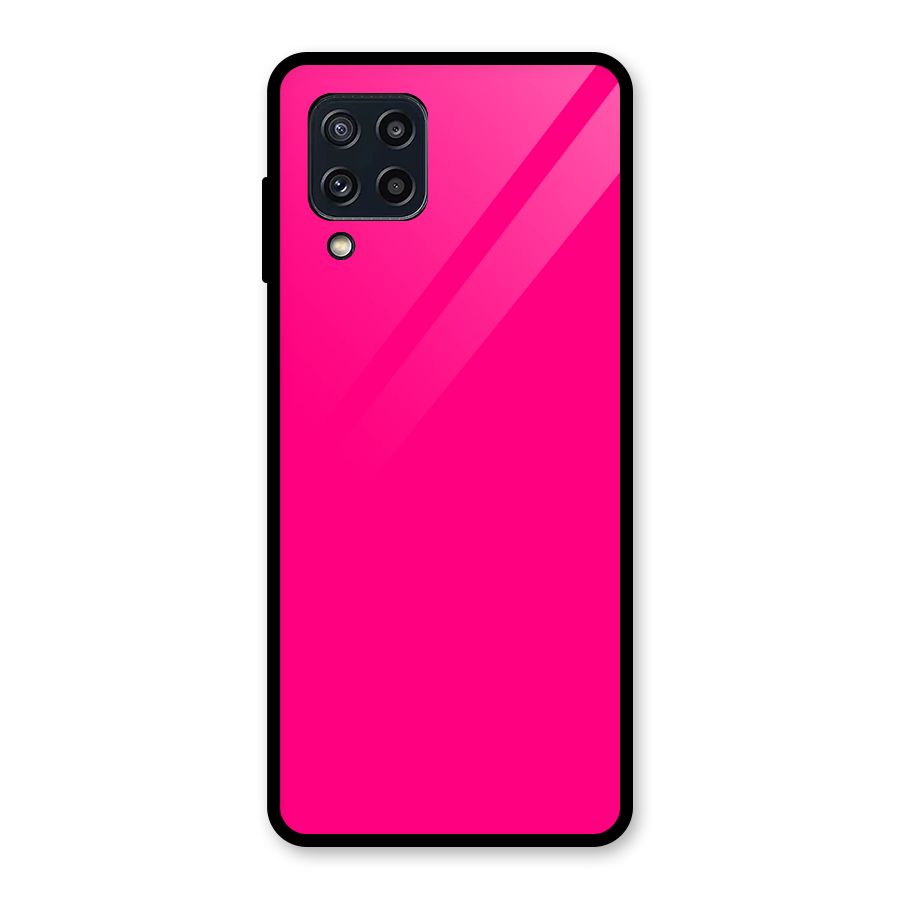 Hot Pink Glass Back Case for Galaxy M32