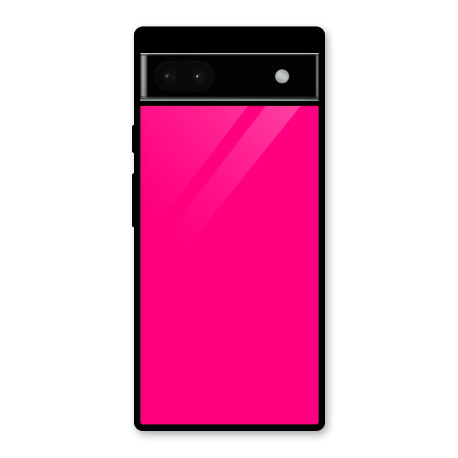 Hot Pink Glass Back Case for Google Pixel 6a