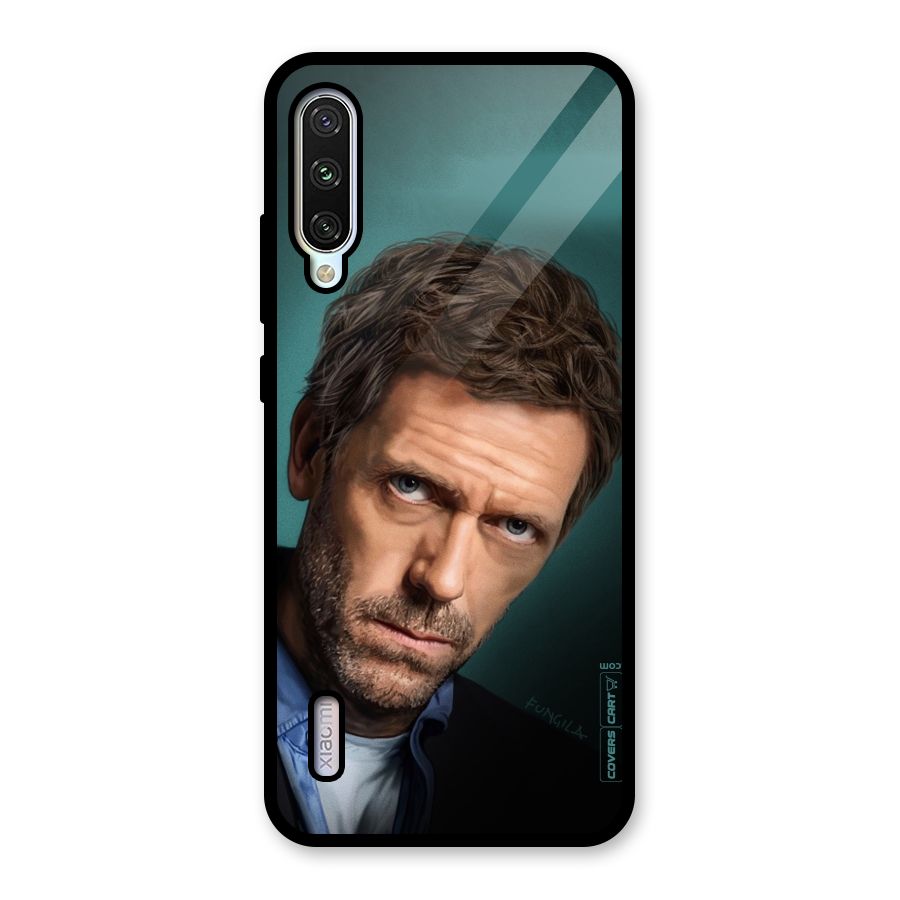 House MD Glass Back Case for Mi A3