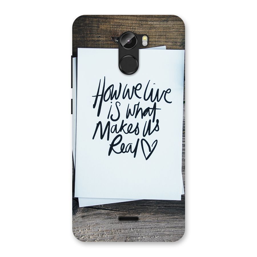How We Live Back Case for Gionee X1