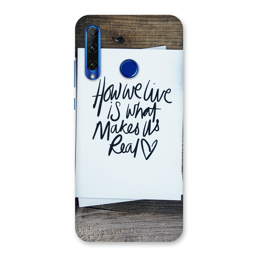 How We Live Back Case for Honor 20i