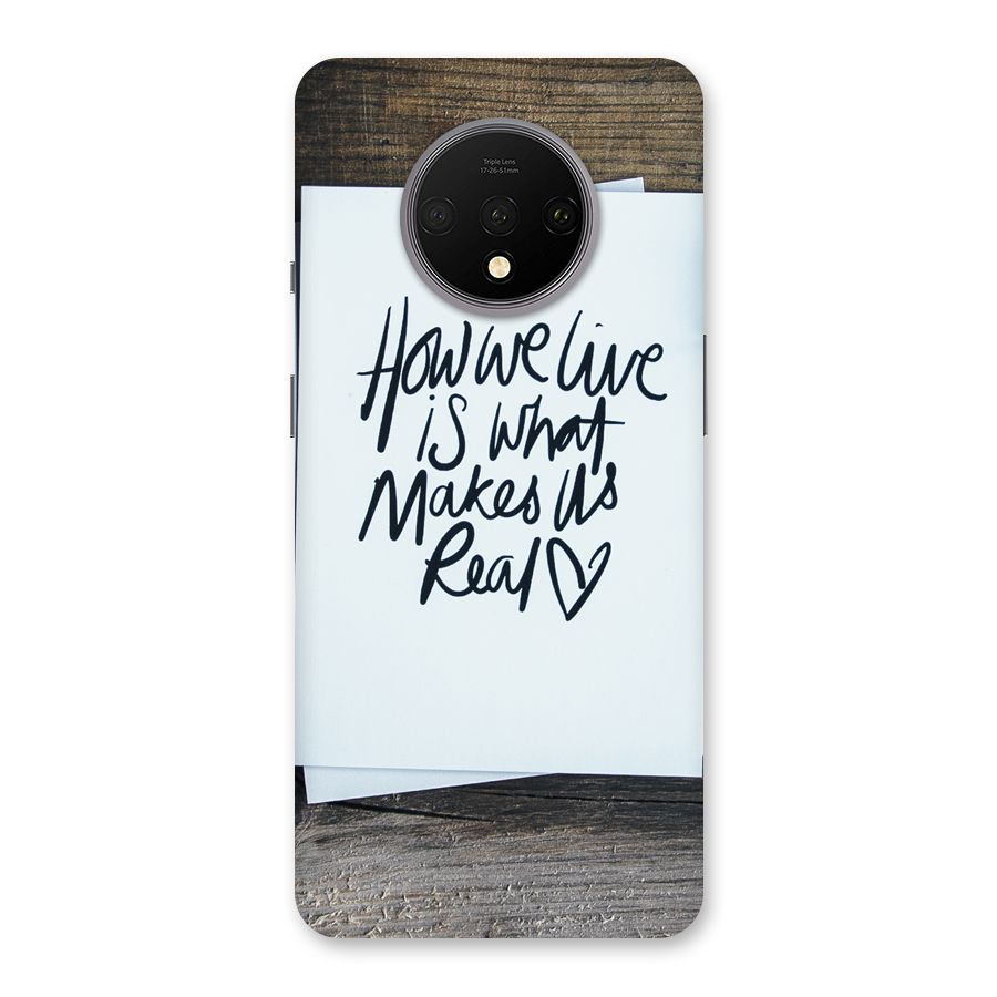 How We Live Back Case for OnePlus 7T