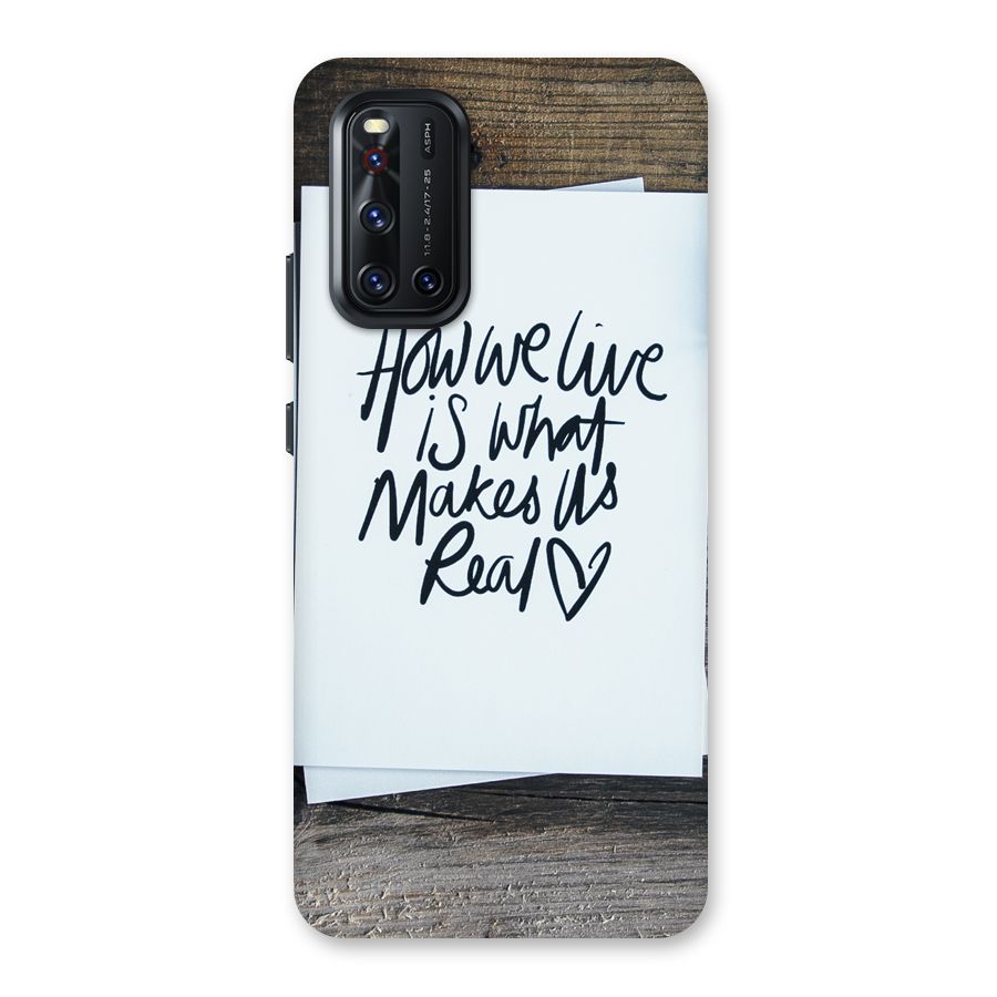 How We Live Back Case for Vivo V19