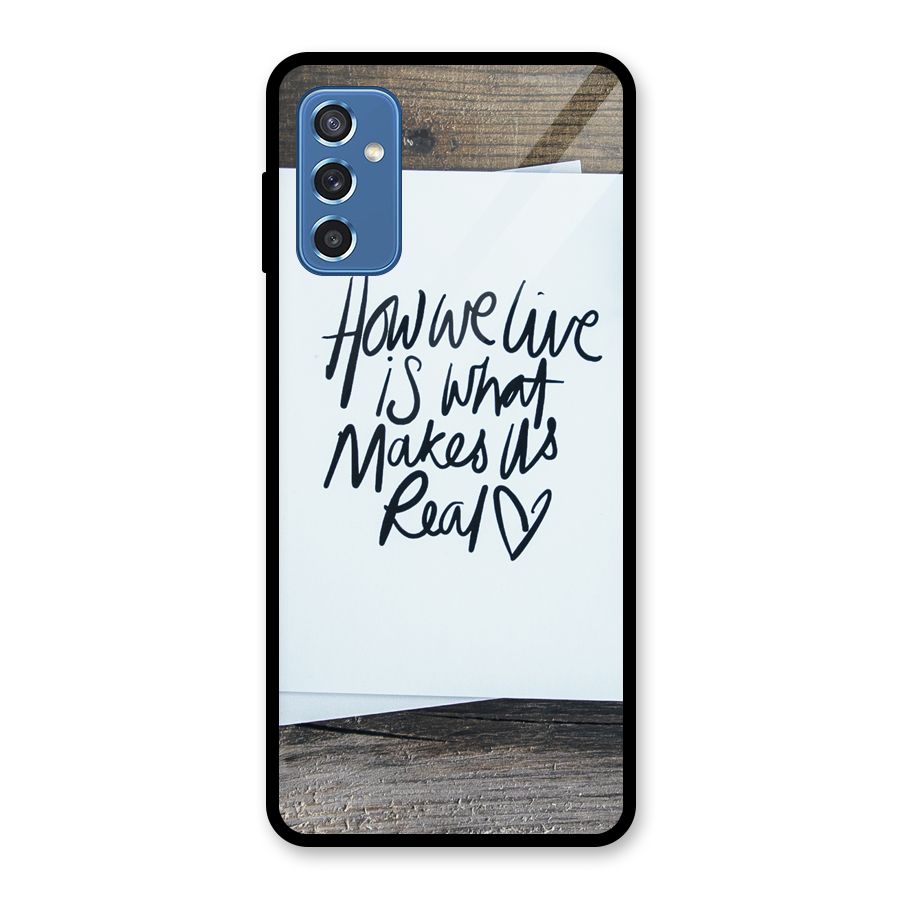 How We Live Glass Back Case for Galaxy M52 5G