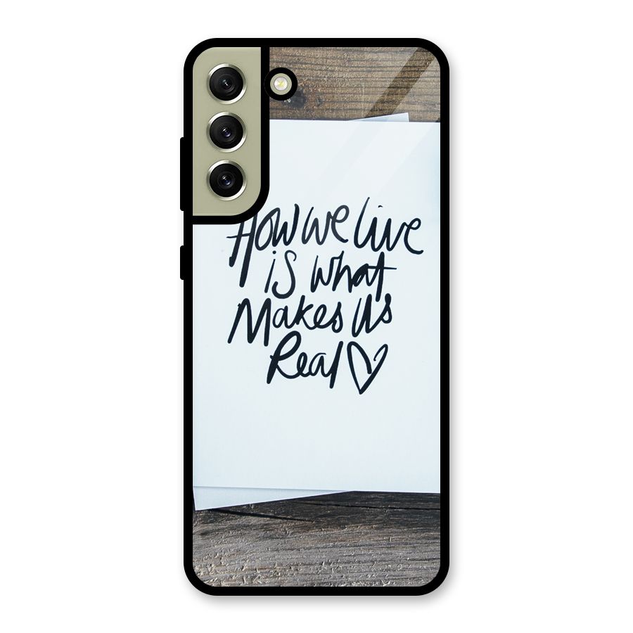 How We Live Glass Back Case for Galaxy S21 FE 5G