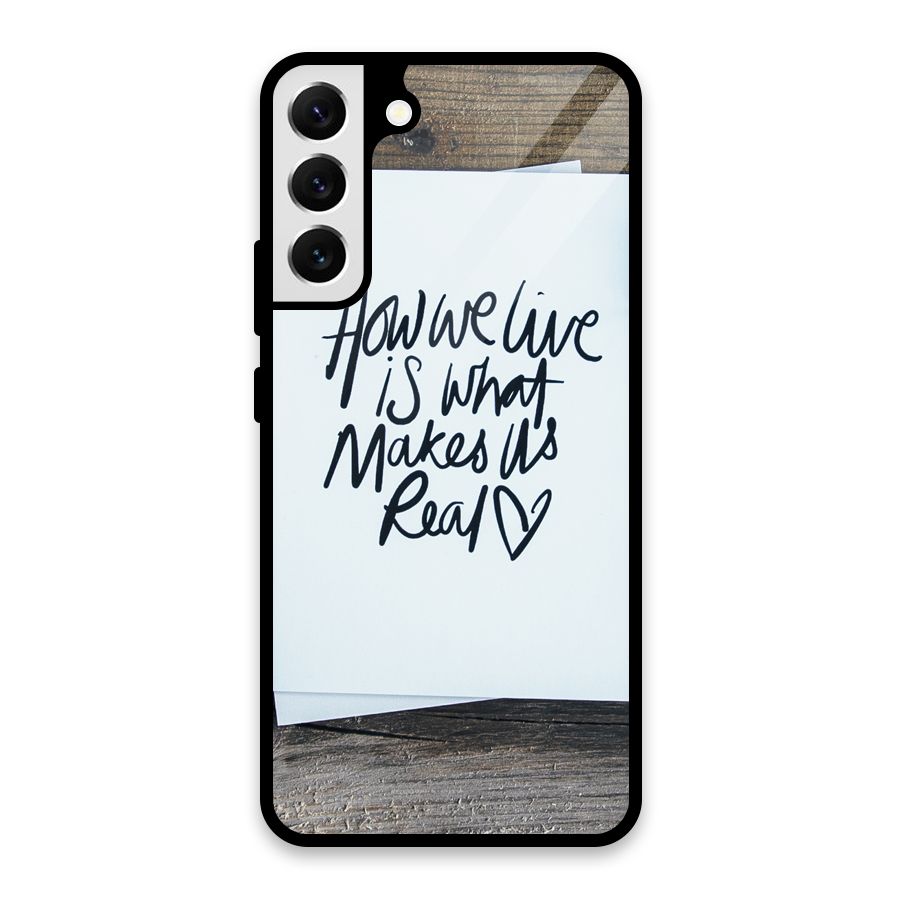 How We Live Glass Back Case for Galaxy S22 Plus 5G
