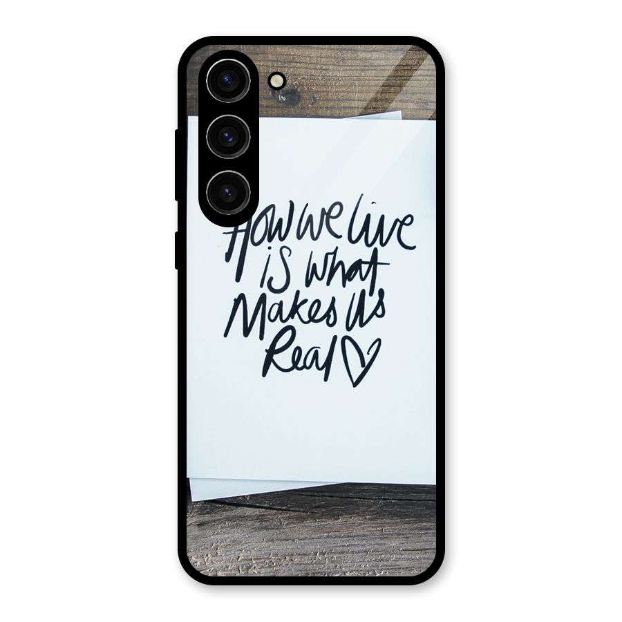 How We Live Glass Back Case for Galaxy S23 Plus