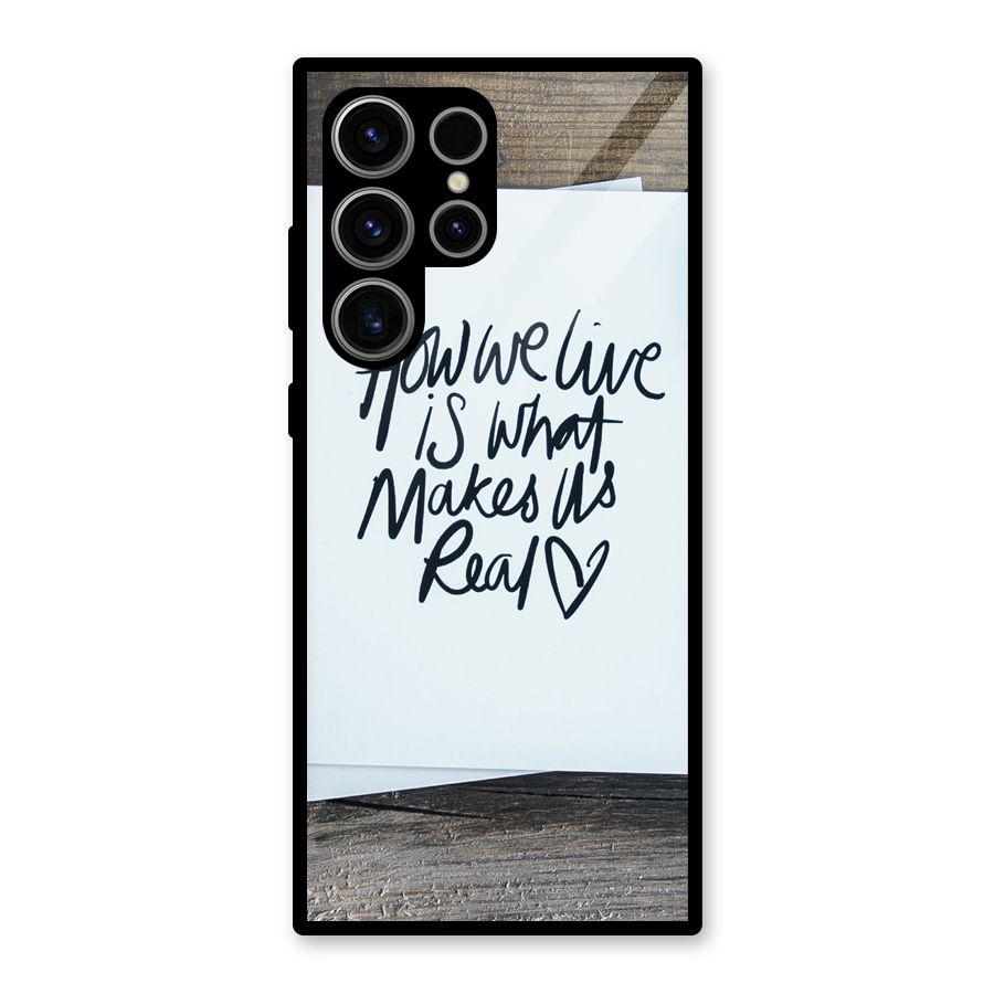 How We Live Glass Back Case for Galaxy S23 Ultra