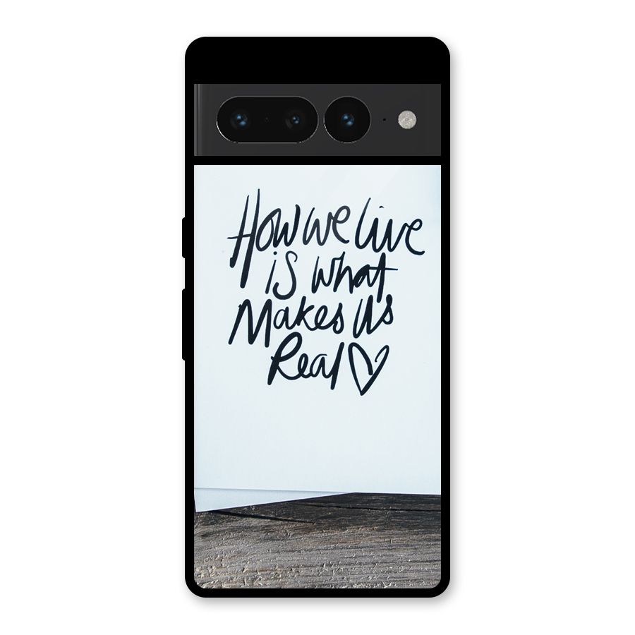 How We Live Glass Back Case for Google Pixel 7 Pro
