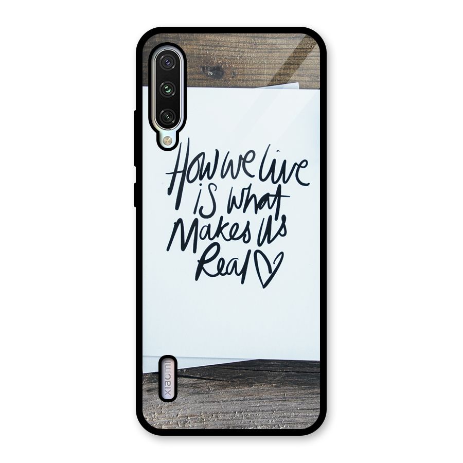 How We Live Glass Back Case for Mi A3