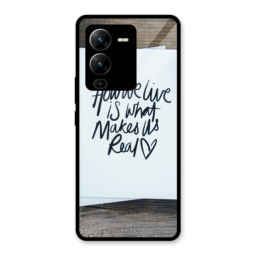 How We Live Glass Back Case for Vivo V25 Pro