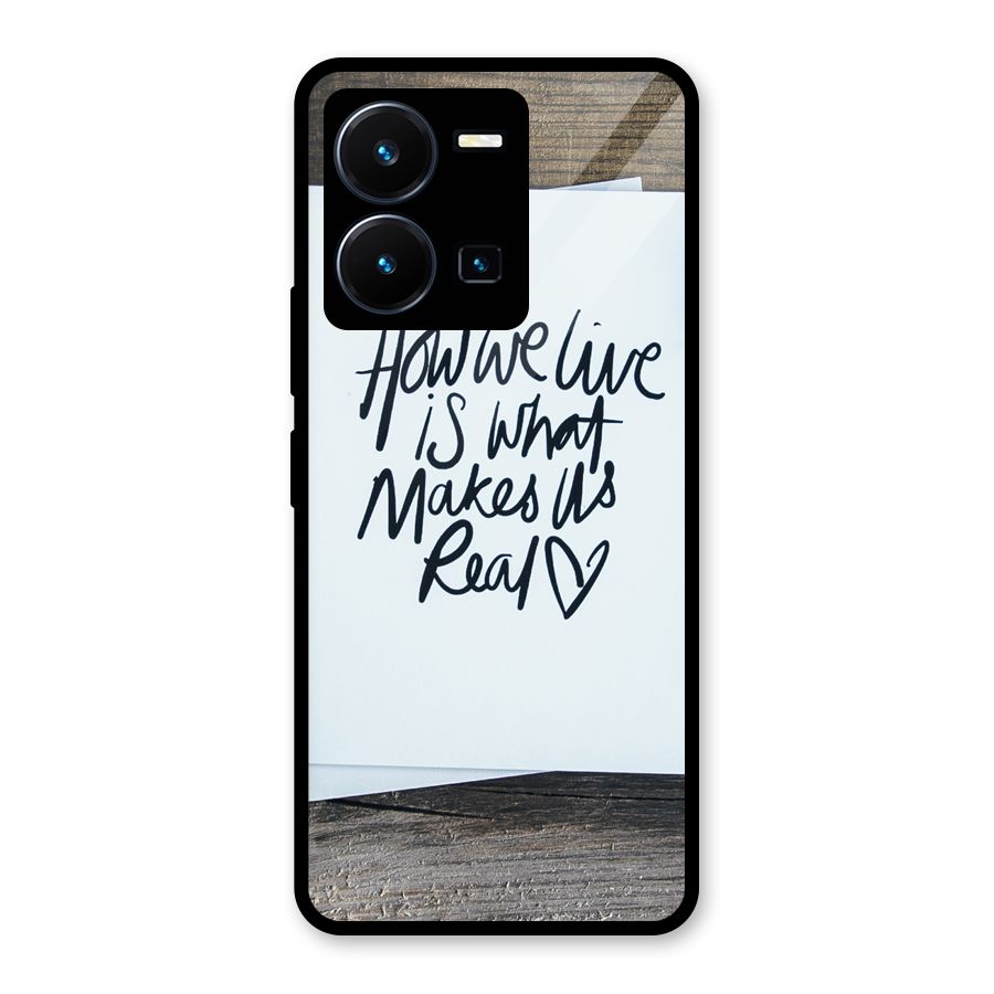 How We Live Glass Back Case for Vivo Y35
