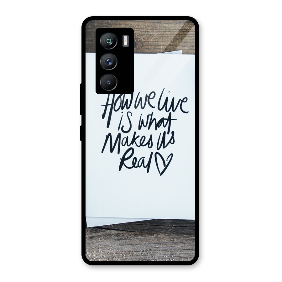 How We Live Glass Back Case for Vivo iQOO 9 SE