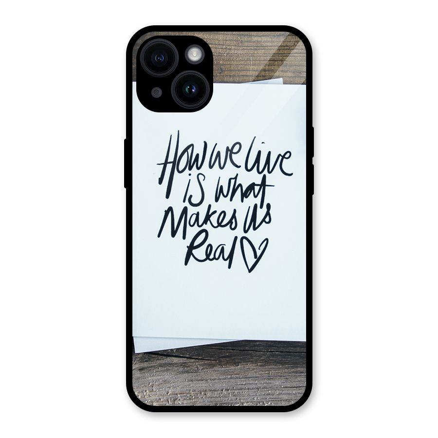 How We Live Glass Back Case for iPhone 14
