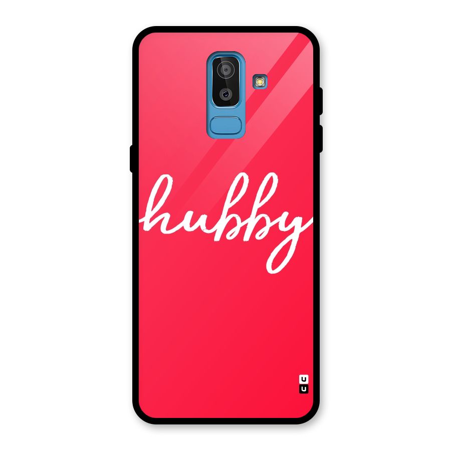 Hubby Glass Back Case for Galaxy J8