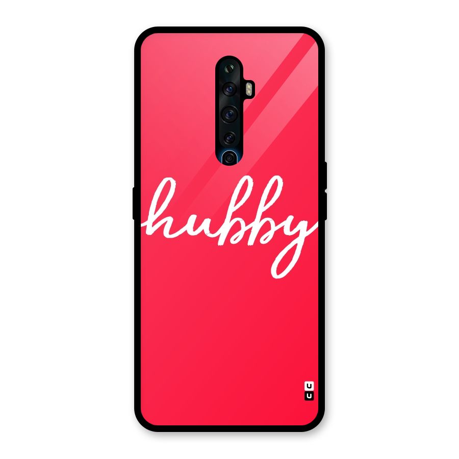 Hubby Glass Back Case for Oppo Reno2 F