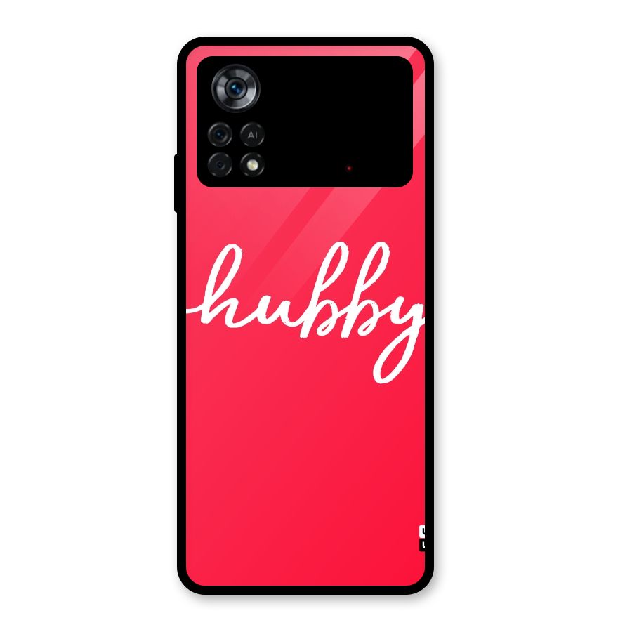 Hubby Glass Back Case for Poco X4 Pro 5G
